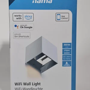 Hama Wifi LED Wandlamp voor Binnen en Buiten | Nieuw