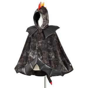 souza for kids verkleedcape - draak - zwart - 4-7 jaar