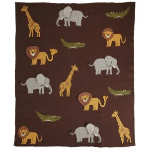 rice babydeken savanne dieren - chocolade