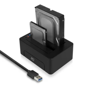 ACT 2,5 en 3,5 inch SATA Dual harde schijf dock USB 3.2 Gen1