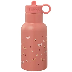 fresk rvs thermosfles met extra dop - vlinder - 350 ml