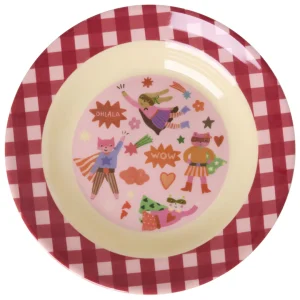 rice kinderbord hero - roze - 250 ml