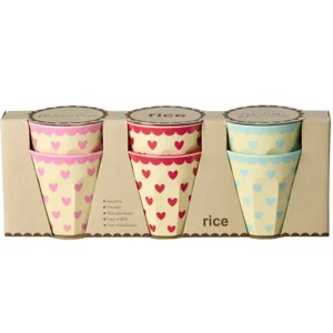 rice kinderbeker - favorite hearts - 250 ml - 6st