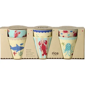 rice kinderbeker - blue ocean - 250 ml - 6st