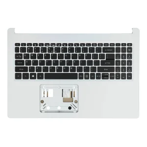 Acer Laptop Toetsenbord Qwerty US incl. Top Cover - Zilver