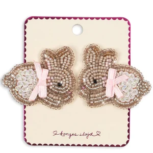 konges sløjd haarclipjes beaded bunny - 2st