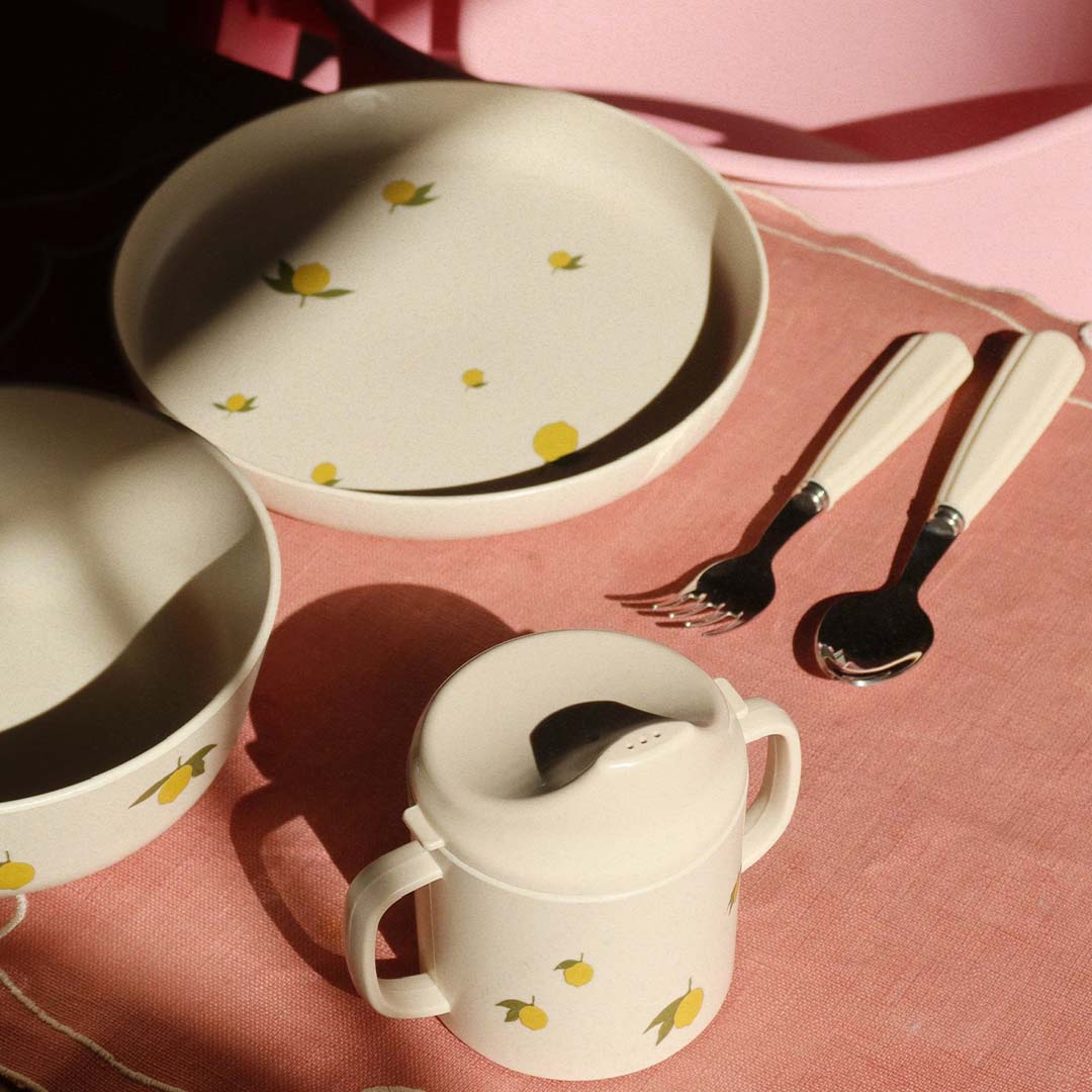 konges sløjd kinderbestek - creme onyx - 8st - Afbeelding 3