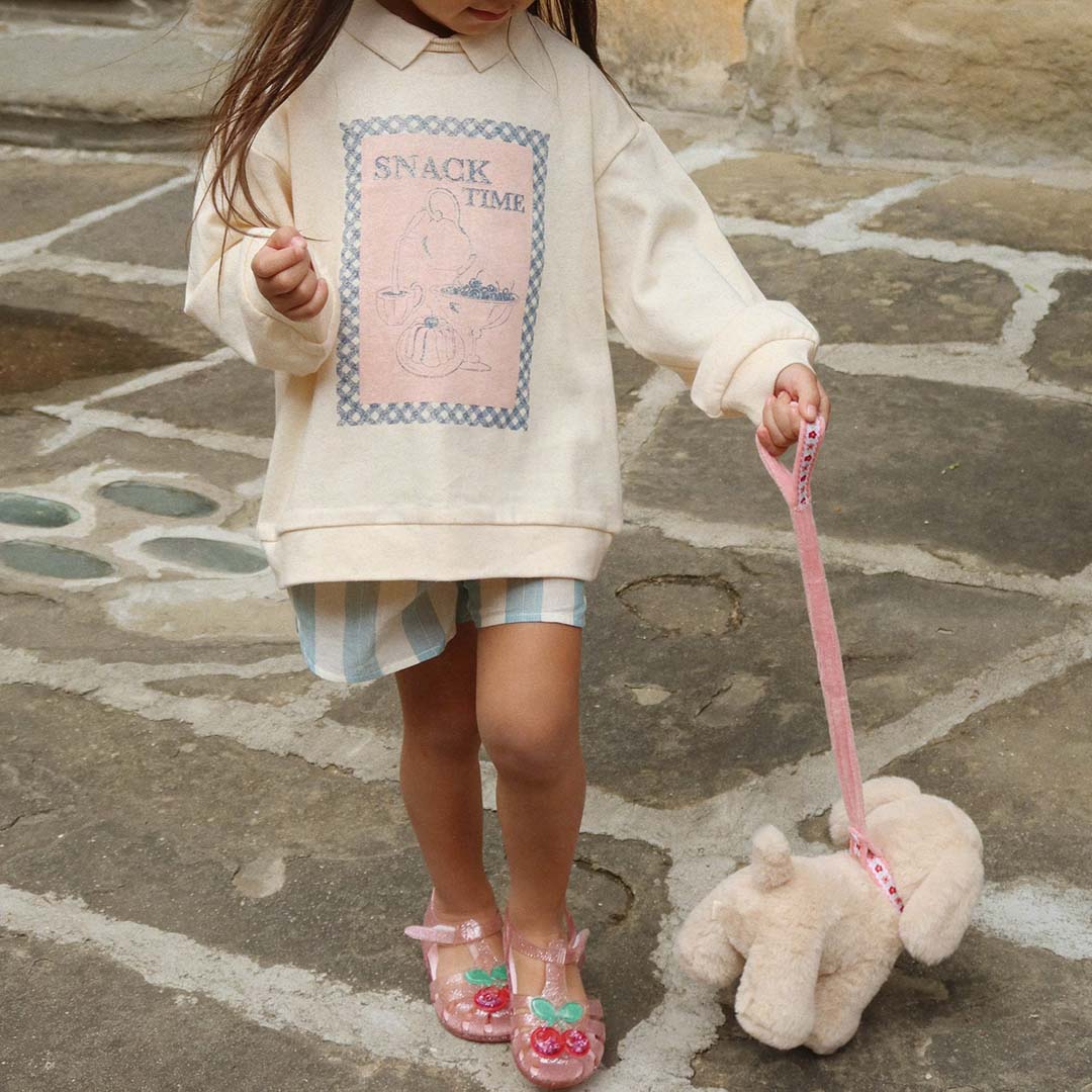 konges sløjd knuffelpuppy met draagtas - aiko - 28 cm - Afbeelding 4