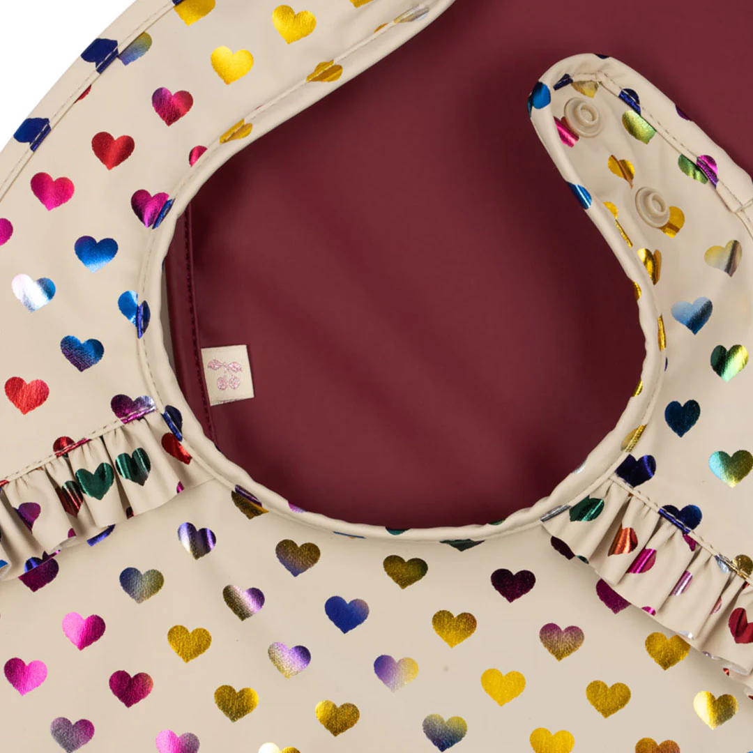 konges sløjd slabbetjes - coeur glitter sangria - 2st - Afbeelding 3