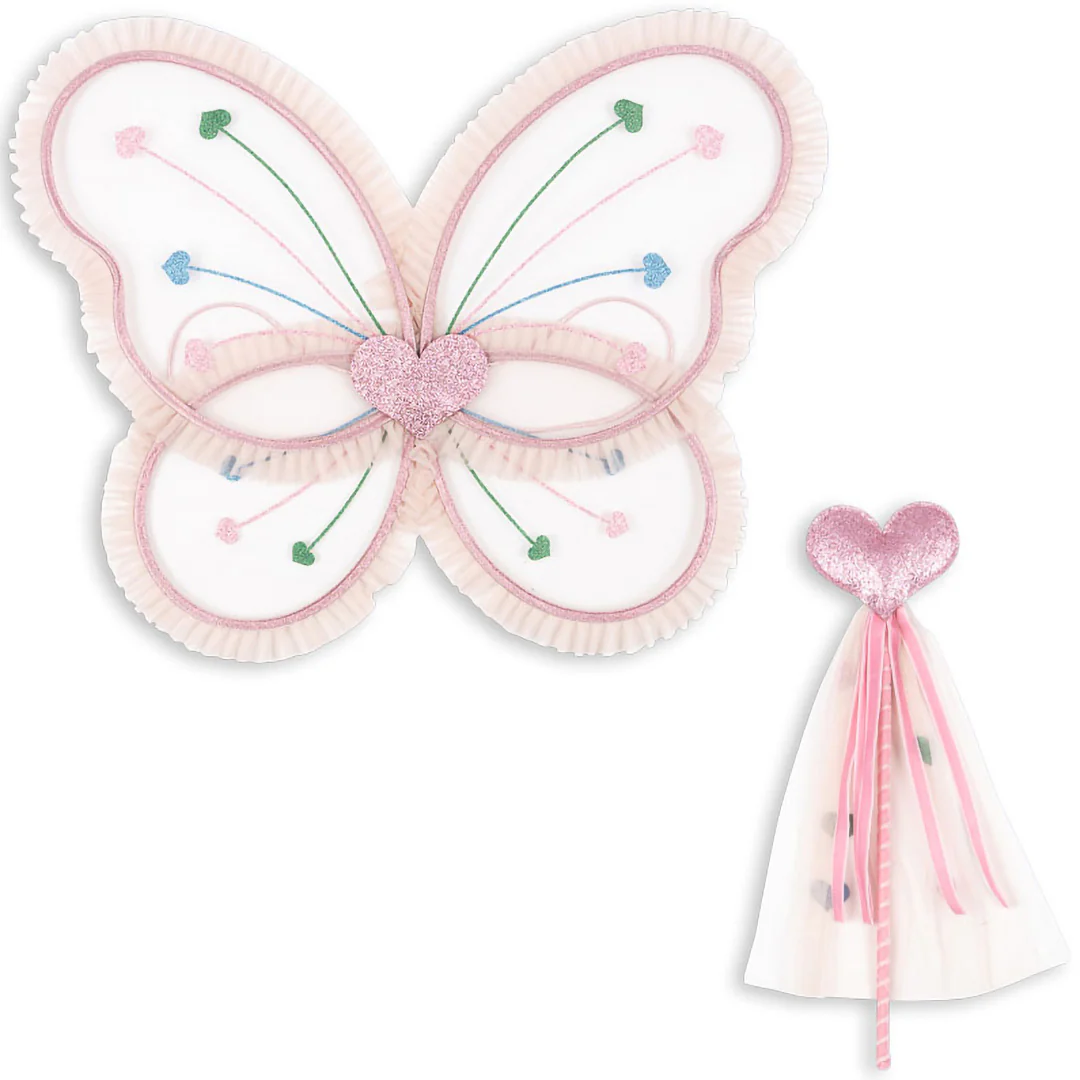 konges sløjd vleugels en staf - fairy frill - heart