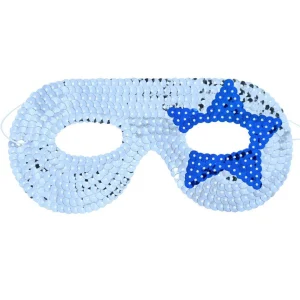 le petit souk masker superheld - zilver - blauw