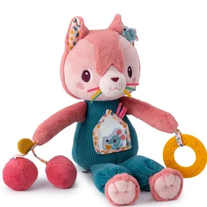 lilliputiens activiteitenknuffel kat - jeanne - 32 cm