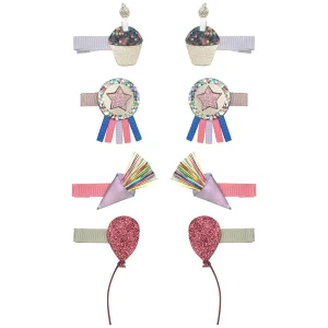 mimi & lula haarclipjes mini birthday theme - 8st