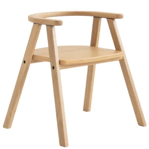 nobodinoz kinderstoel growing green - natural oak