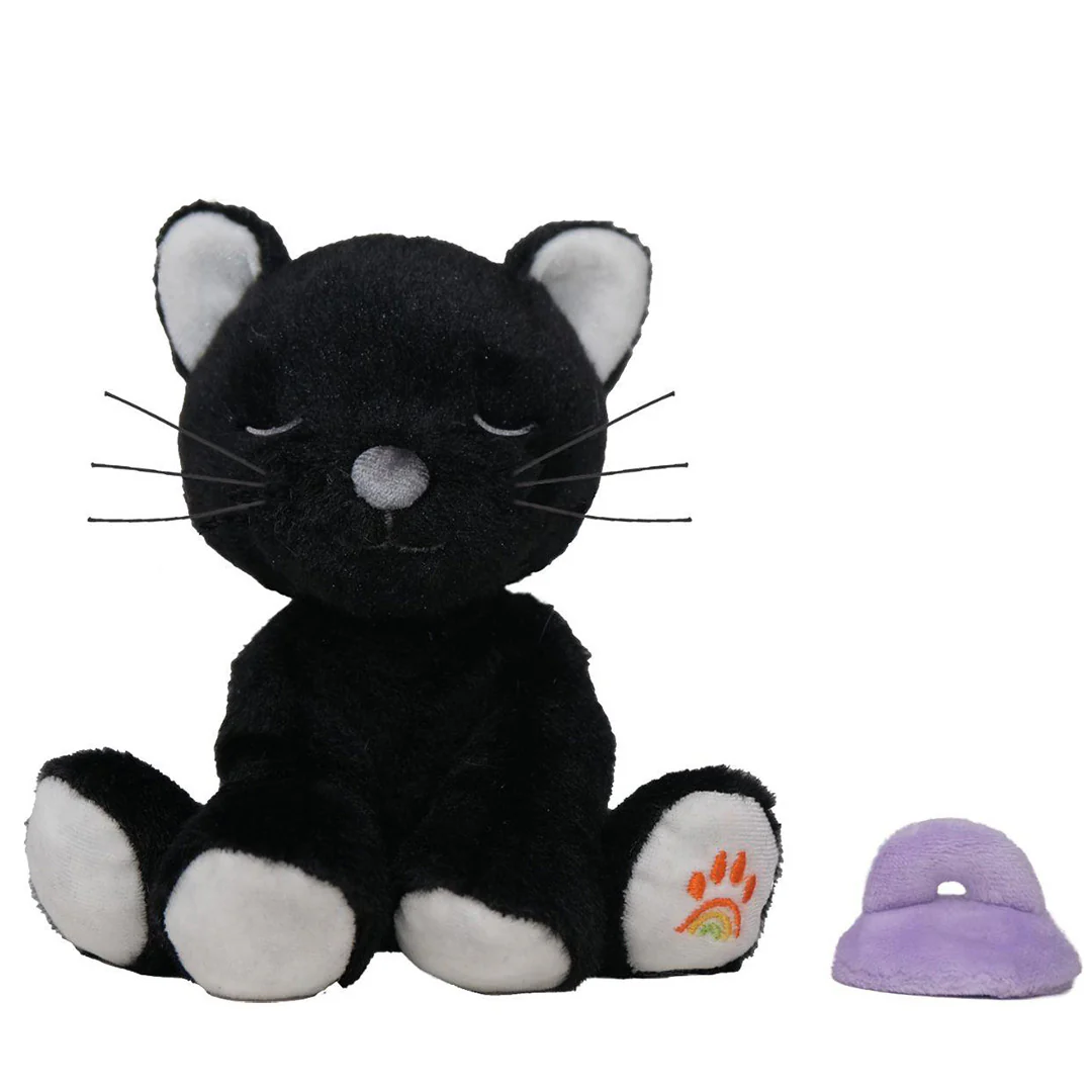 olli ella knuffelkat binky kitten - koko black - 14 cm