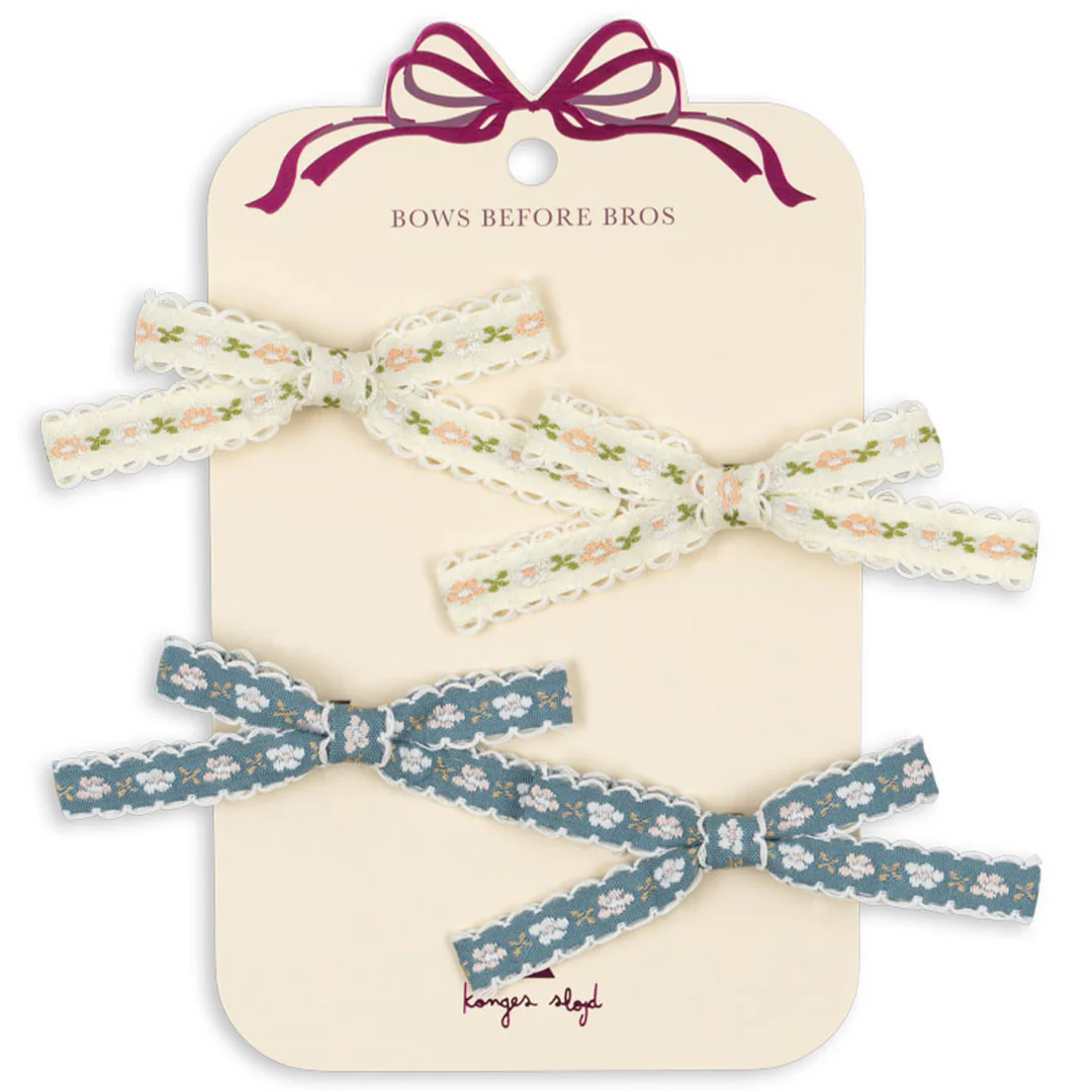 konges sløjd haarclips leonora bow - multi - 4st