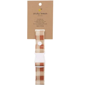 sticky lemon borstriem voor rugzak - colourblocking - gingham - willow brown
