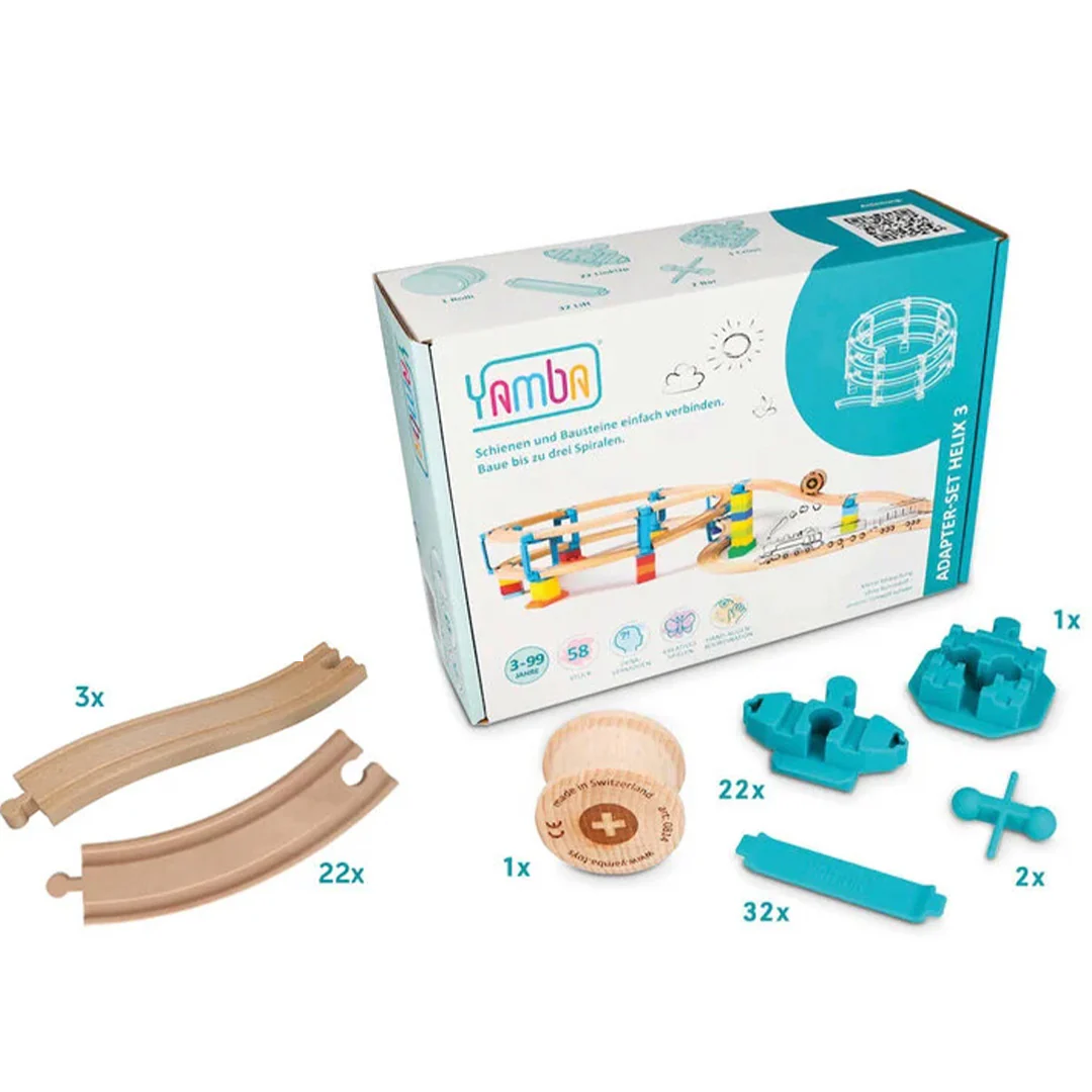 yamba toys treinbaan starter set - helix - 83-delig